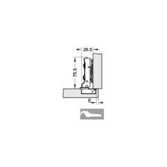 Bản Lề Legato Trùm Nửa Cucina 334.00.031 ảnh 3