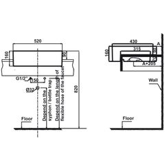 Chậu Lavabo Bán Âm Sapporo Hafele 588.79.040 ảnh 3