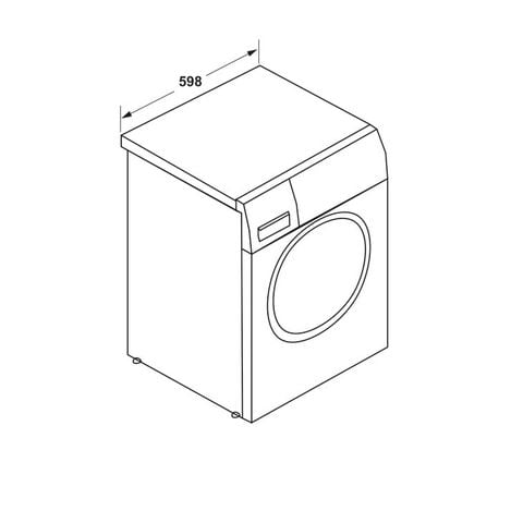 Washer-dryer white 10kg/6kg 598x608x845 Hafele 534.94.550