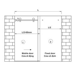 Cửa Trượt Phòng Tắm Kính Oval Hafele 981.06.320 ảnh 3