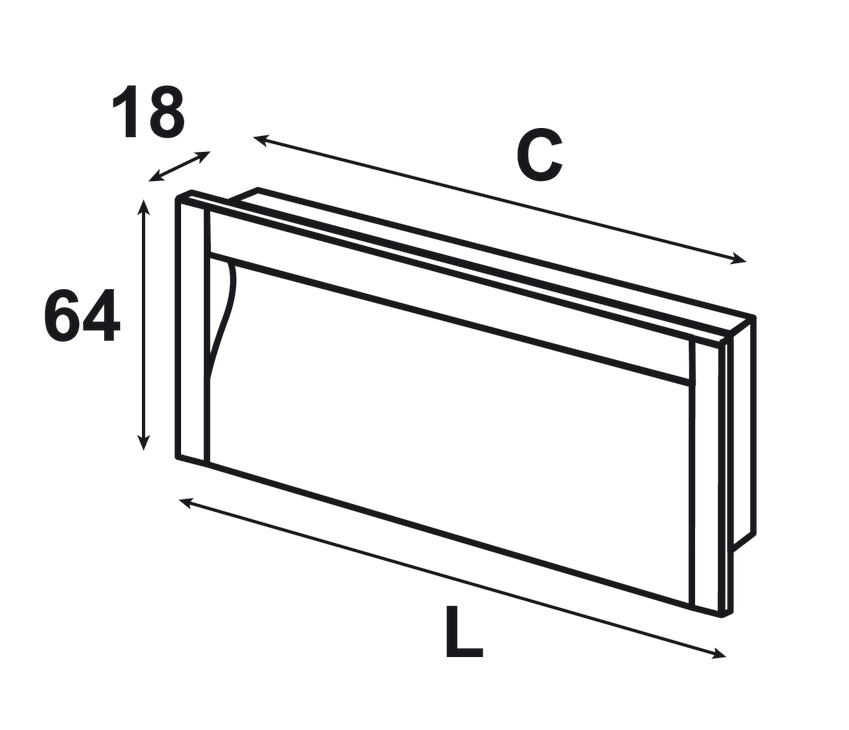 Tay Nắm Tủ Âm 211mm Hafele 152.11.933 - Tay nắm âm Hafele 152.11.933 cho cửa lùa và ngăn kéo lớn Tay Nắm Tủ Âm 211mm Hafele 152.11.933 - Tay nắm âm Hafele 152.11.933 cho cửa lùa và ngăn kéo lớn