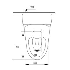 Bồn Cầu 1 Khối Iconic Hafele 588.79.401 ảnh 4