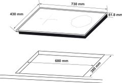 Bếp Điện Từ Kết Hợp 2 Vùng Nấu HC-H7321B Hafele 536.61.856 ảnh 3