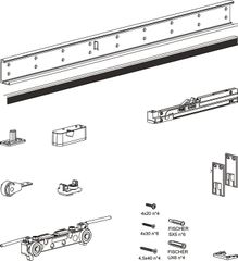 Phụ Kiện Cửa Trượt Slido Design 80-M Hafele 940.59.008 ảnh 2