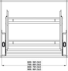 Giá Bát Đĩa Nâng Hạ Oria 600mm Hafele 504.76.704 ảnh 5