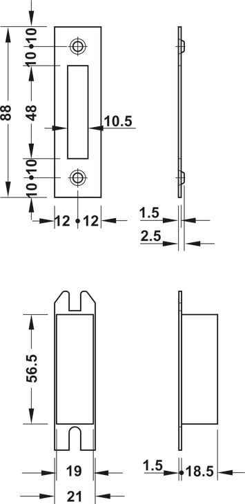 Thân Khóa Chốt Chết Hafele 911.22.881 - Thông tin kỹ thuật Hafele 911.22.881 Thân Khóa Chốt Chết Hafele 911.22.881 - Thông tin kỹ thuật Hafele 911.22.881