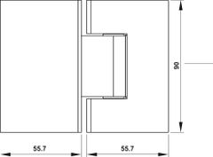 Bản Lề Kính - Kính 180º Hafele 981.77.902 ảnh 3