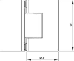 Bản Lề Kính - Kính 135º Màu Đen Hafele 981.77.905 ảnh 3