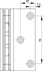 Bản Lề Kính - Tường 90º Màu Đen Hafele 981.77.909 ảnh 3