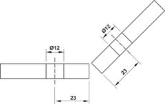 Kẹp Kính - Kính Phòng Tắm 135º Hafele 981.77.914 ảnh 4