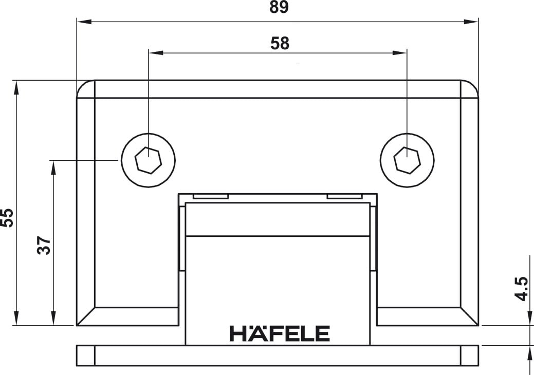Bản Lề Kính - Tường 90º Hafele 499.05.851 - Bản lề kính - tường 90º Häfele 499.05.851 dùng cho cánh nào? Bản Lề Kính - Tường 90º Hafele 499.05.851 - Bản lề kính - tường 90º Häfele 499.05.851 dùng cho cánh nào?