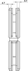Bản Lề Kính - Kính 180º Hafele 499.05.854 ảnh 3