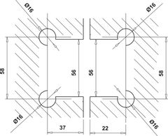 Bản Lề Kính - Kính 135º Hafele 499.05.859 ảnh 4