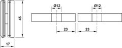 Kẹp Kính Phòng Tắm 180º Hafele 981.77.912 ảnh 4