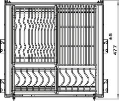 Rổ Bát Đĩa Kason Flex 900mm Hafele 549.04.047 ảnh 4