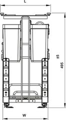 Rổ Gia Vị Dao Thớt Omero Multi 400mm Hafele 547.11.005 ảnh 4