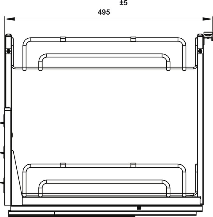 Rổ gia vị Omero SUS304 ovan 450 Hafele 547.10.066 - Rổ gia vị Omero SUS304 ovan 450 547.10.066 được làm từ vật liệu gì?