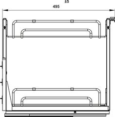 Rổ gia vị Omero SUS304 ovan 250 Hafele 547.10.062 ảnh 3