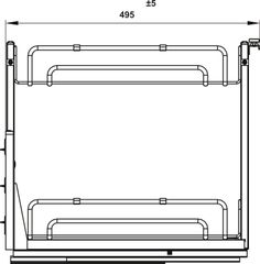 Rổ gia vị Omero SUS304 ovan 300 Hafele 547.10.063 ảnh 3