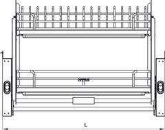 Kệ Chén Đĩa Nâng Hạ Oria 700mm Hafele 504.71.074 ảnh 3