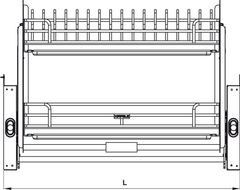 Kệ Chén Đĩa Nâng Hạ Oria 800mm Hafele 504.71.076 ảnh 3