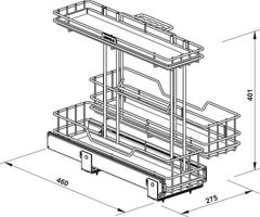 Rổ dụng cụ vệ sinh Viola SUS304 Hafele 595.04.095 ảnh 2