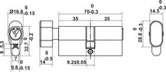 Bộ Khóa Tay Nắm Cửa DIY Set A Hafele 499.63.600 ảnh 5