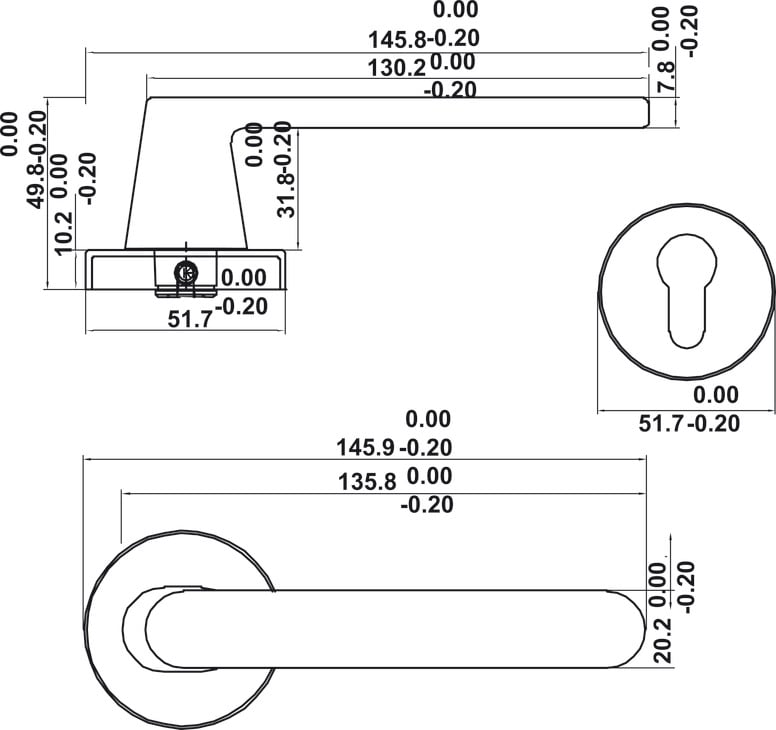 Bộ Khóa Tay Nắm Cửa DIY Set B Hafele 499.63.609 - Bộ khóa tay nắm cửa DIY set B Häfele 499.63.609 là gì và dùng để làm gì?