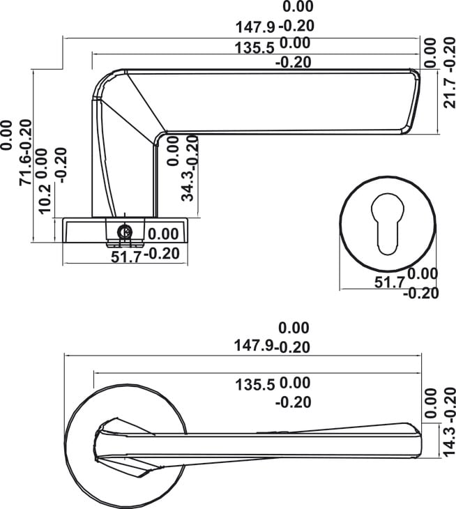 Bộ Khóa Tay Nắm Cửa DIY Set D Hafele 499.63.626 - Vai trò của thân khóa trong một bộ khóa cửa