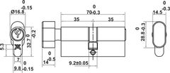 Bộ Khóa Tay Nắm Cửa DIY Set D Hafele 499.63.626 ảnh 4