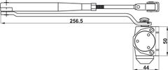 Tay Đẩy Hơi Cùi Chỏ 80Kg DC413 Hafele 489.30.035 ảnh 2