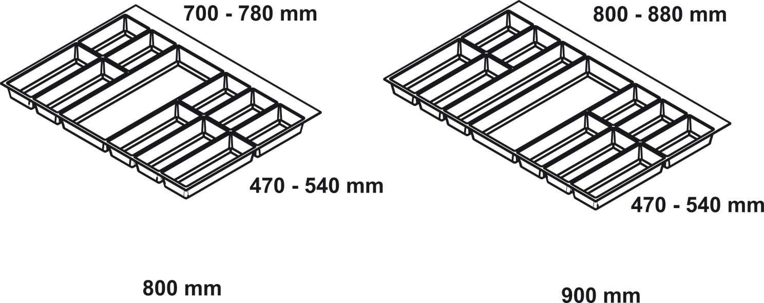 Khay Classico xám 550/700 mm Hafele 556.52.247 – ảnh 6