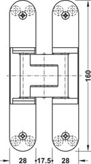 Bản lề âm TE 340 3D, đen Hafele 924.17.137 ảnh 2
