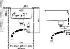 Chậu Rửa Chén Bát Inox HS24-SSN1S-440 Hafele 567.24.447 ảnh 6