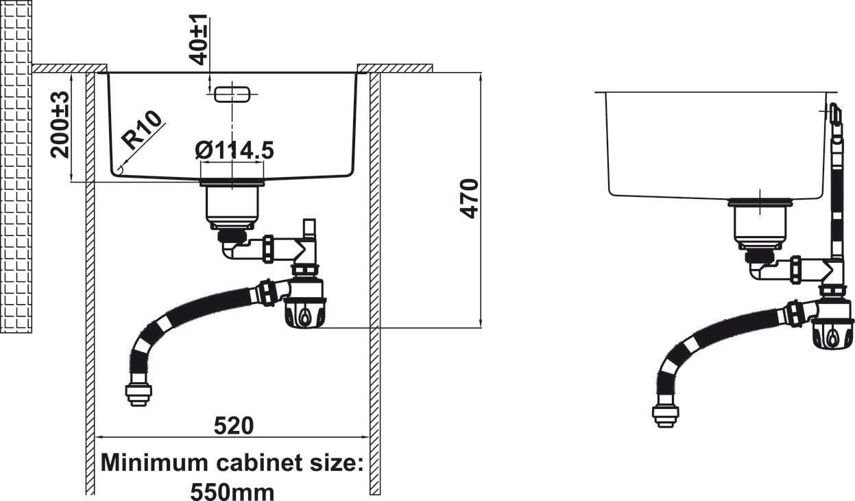 Chậu Rửa Chén Bát Inox HS24-SSN1S-490 Hafele 567.24.417 - Chọn chậu rửa chén bát inox HS24-SSN1S-490 567.24.417 theo kích thước và kiểu lắp Chậu Rửa Chén Bát Inox HS24-SSN1S-490 Hafele 567.24.417 - Chọn chậu rửa chén bát inox HS24-SSN1S-490 567.24.417 theo kích thước và kiểu lắp