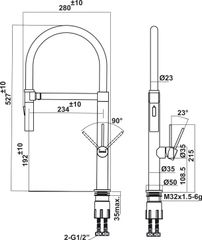 Vòi Rửa Chén HT24-SH1F527 Hafele 570.85.051 ảnh 3