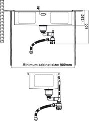 Chậu Rửa Chén Inox HS24-SSN1S-8644 Hafele 567.24.477 ảnh 2