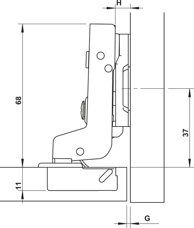 Bản Lề Lọt Lòng Metalla SM DIY 110º Hafele 315.07.115 - Bản lề lọt lòng Metalla SM DIY 110º Häfele 315.07.115 là gì?