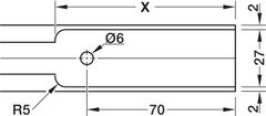 Phụ kiện cửa trượt 120-I giảm chấn 1bên Hafele 941.25.046 ảnh 5