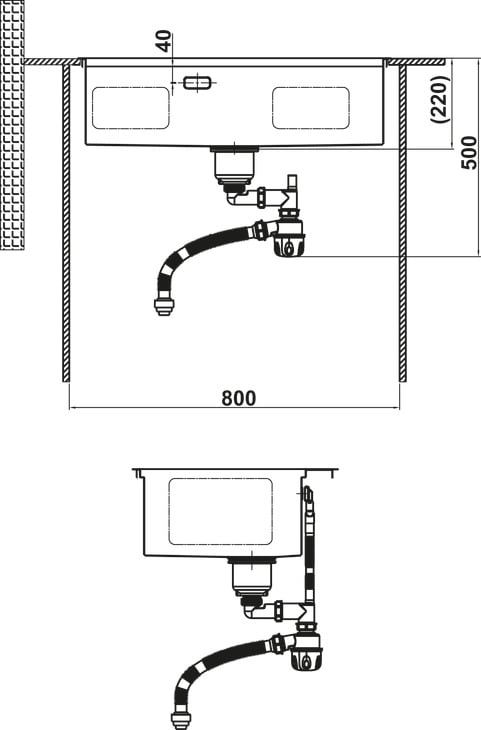 Chậu SUS WS R10 HS25-SSN1S-7650 _đen Hafele 567.24.485 – ảnh 6
