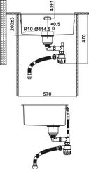 Chậu Rửa Chén Bát Inox WF R10 HS25-SSN1S-540 Hafele 567.24.480 ảnh 4