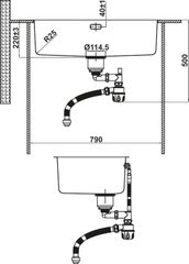 Chậu Rửa Chén Bát Inox R25 HS25-SSN1S-760 Hafele 567.24.482 ảnh 3