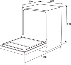 Máy Rửa Chén Độc Lập HDW-F6072B Hafele 535.29.700 ảnh 3