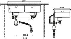 Chậu Rửa Chén Inox WS R10 HS25-SSN2S-8644 Hafele 567.94.023 ảnh 5