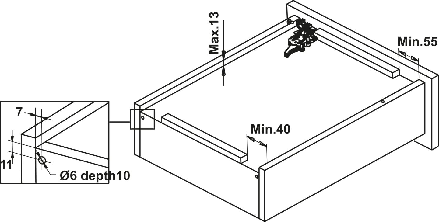 Thanh nhôm đồng bộ 1000 mm Hafele 433.32.996 - Công dụng của thanh nhôm đồng bộ cho ngăn kéo