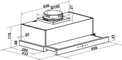 Máy Hút Mùi Âm Tủ HC-H7031TB Hafele 538.86.096 ảnh 3