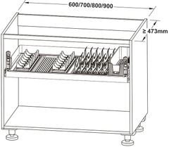 Rổ Kéo Trên Cho Bát Đĩa Dining Agent 900mm Hafele 545.14.311 ảnh 4