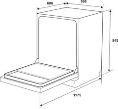 Máy Rửa Chén Độc Lập HDW-F6031G Hafele 535.29.651 ảnh 2
