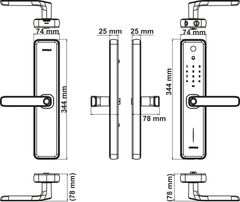Khóa Điện Tử Zenith-ML2501W Hafele 499.21.225 ảnh 4