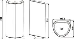 Bình Đựng Xà Phòng Treo Tường Tự Động Hafele 580.37.051 ảnh 3